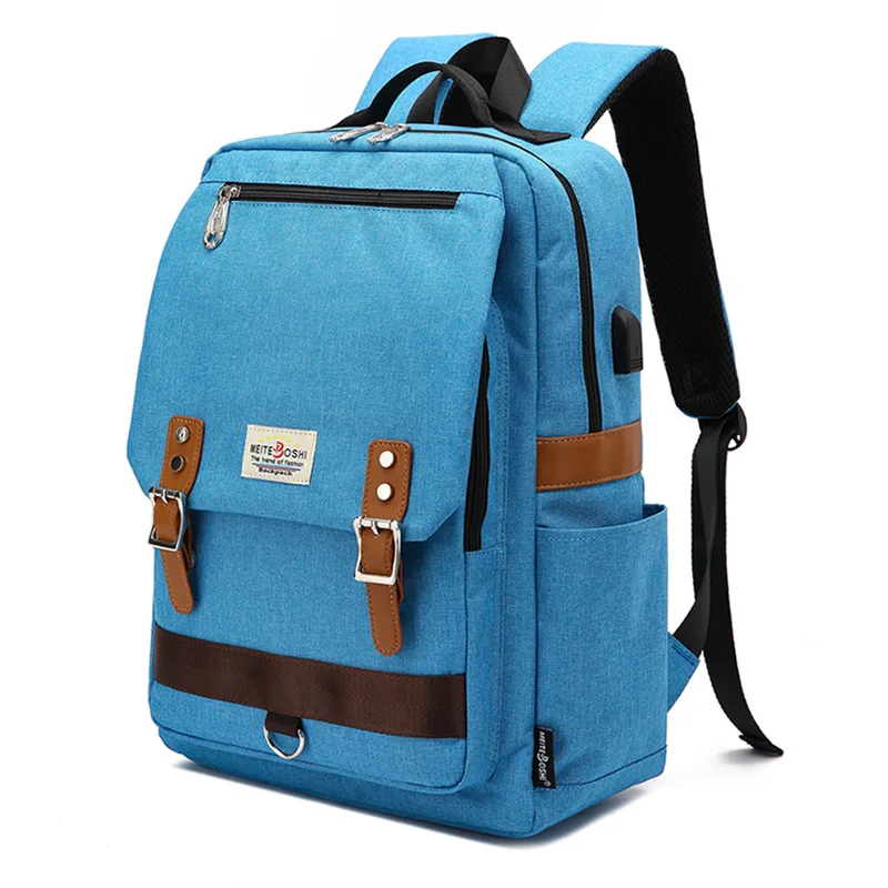 2024 Women Men Canvas Backpacks Large Capacity School Bags for Teenager Boys Girls Travel Laptop Backbag Mochila Rucksack