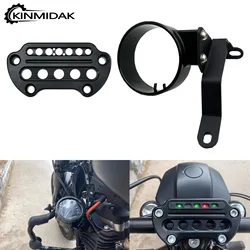 Motorcycle Speedometer Relocation Mount Bracket Instrument Bracket Aluminum For Harley Sportster XL883 Custom Low 1200 2004-UP