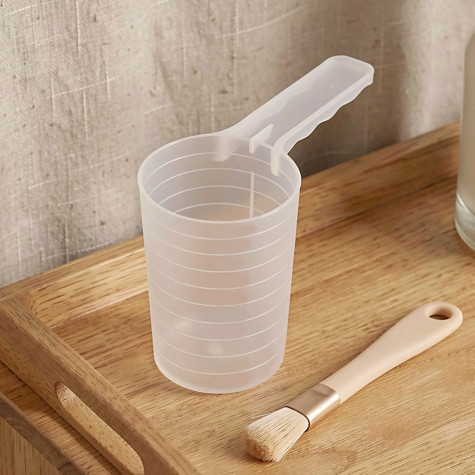 20pcs 100ml Clear Measuring Spoon Sugar Coffee Milk Powder Spoon Face Mask Mixing Scoop With Scale Kitchen Gadgets