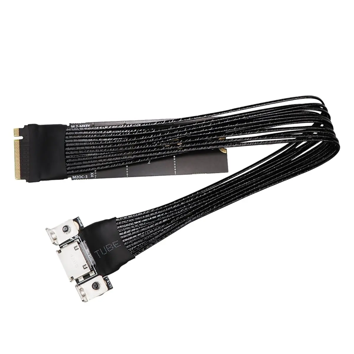 [VALUE PACK]4Gbps M.2 to Oculink 4i Extension Cable for PC Desktop for M2 M-Key NVME to SFF8612 Adapter Cord PCIe 4.0 X4