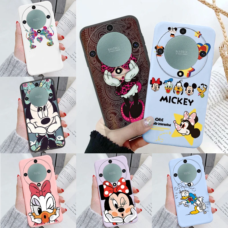 For Honor X6 X8 X9a Magic 5 6 Lite X9b X8a X7a X6a  X8b X6b X5b 50 Lite Huawei Mate 20 Pro Cute Mickey Minnie Cartoon Phone Case