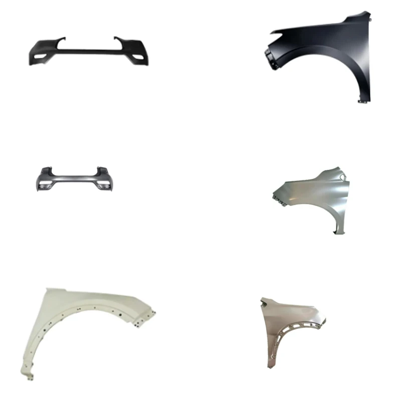 Front bumper - white left fender assembly  Upper skin of rear bumper   Left front fender - Electrophoresis front fender L, left