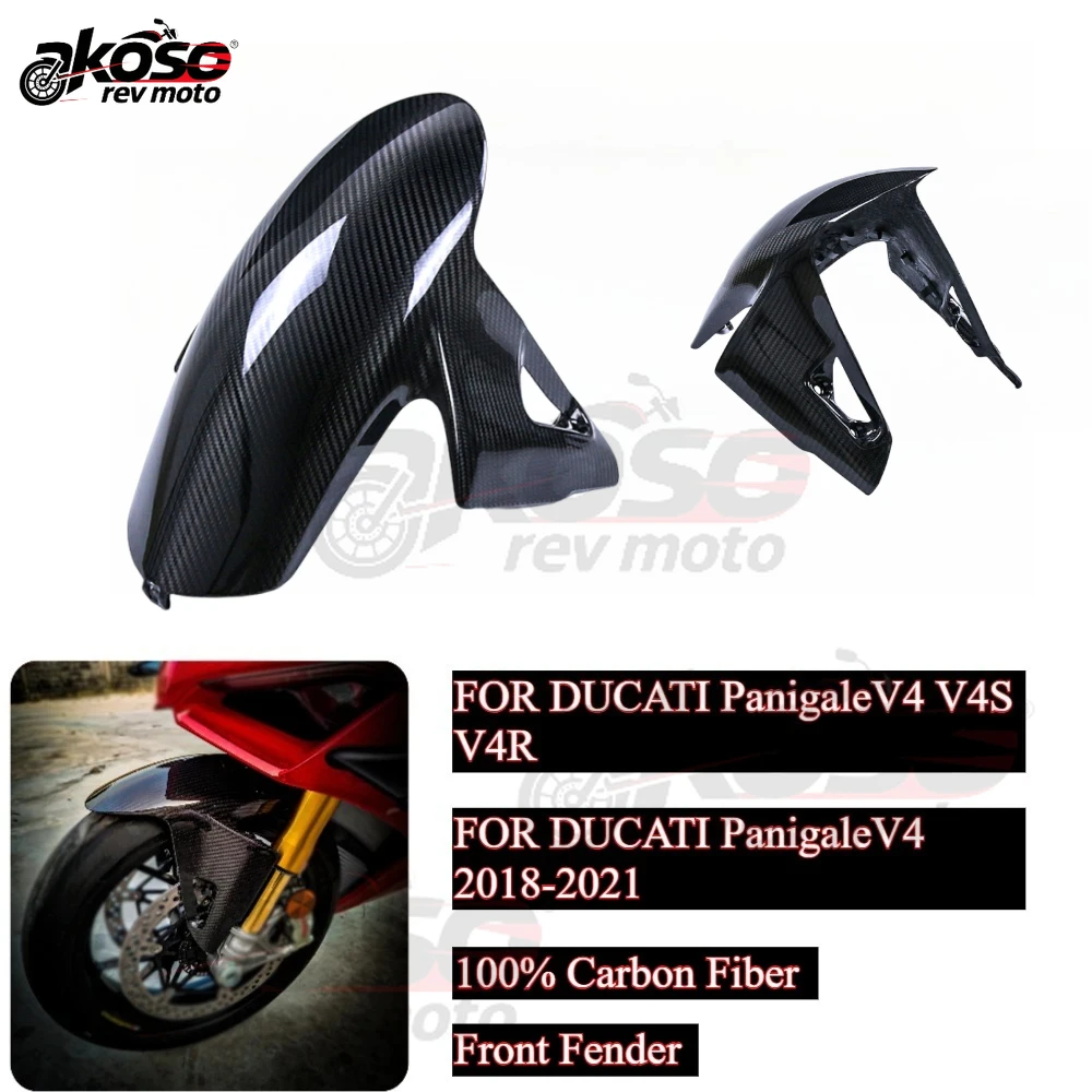 

Front Wheel Fender Hugger Mudguard For Ducati Streetfighter Panigale V4 S R 2018-2022 Carbon Fiber Motorcycle Modified Accessory