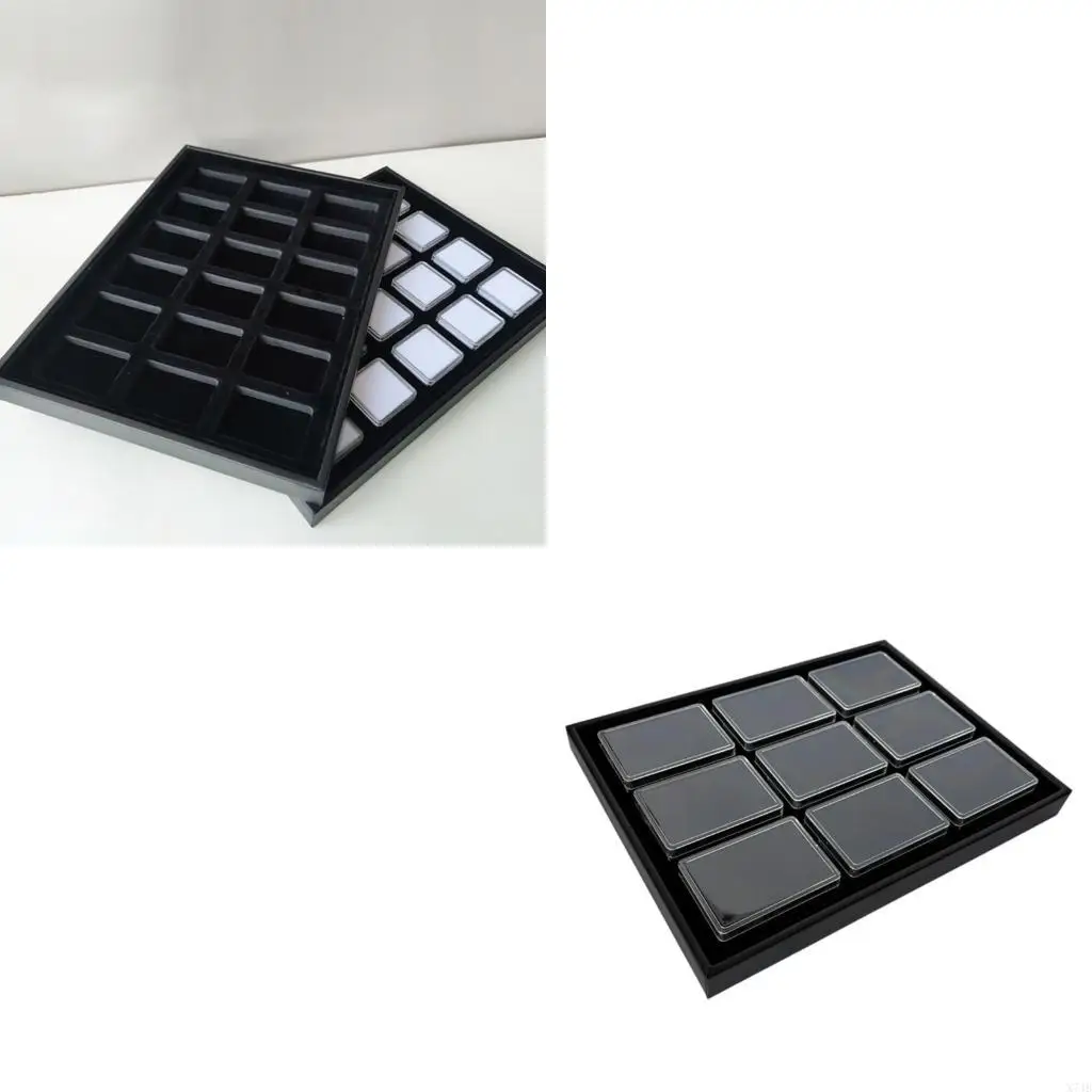 

Modern Vertical Jewelry Presentation Tray Waterproof Material And Sponge Padding For Secure Display