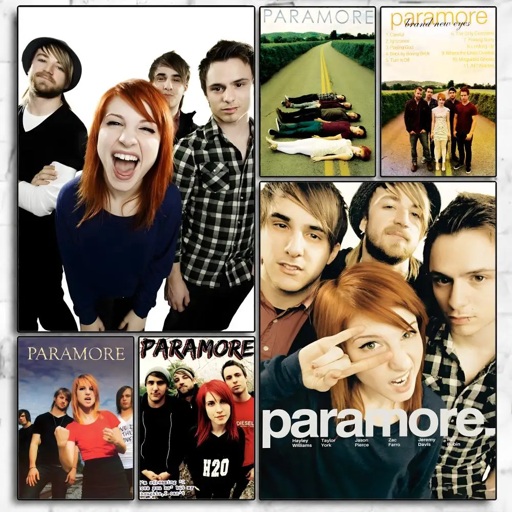Singer Paramore Poster Poster Room Wall Art Decor Waterproof Stickers For Home Bar Bedroom Decoration