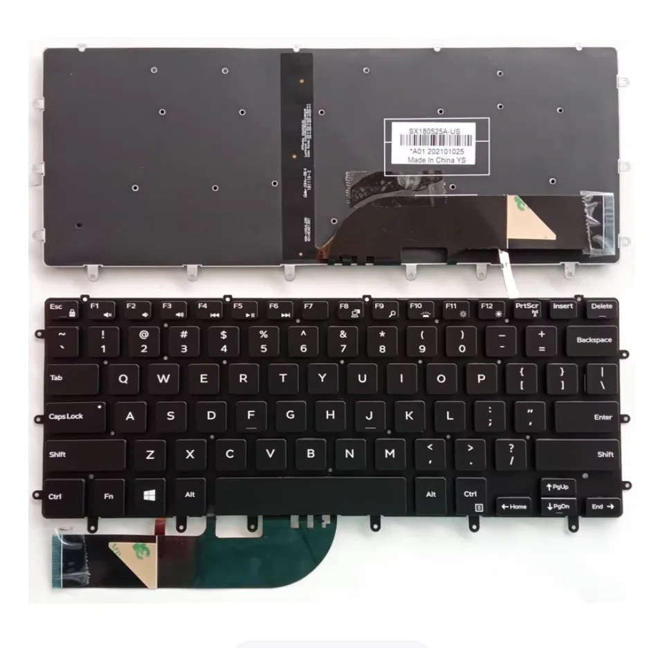 US Layout laptop keyboard for Dell Precision 5510 5520 5530 5540 M5520 P56F 0GDT9F