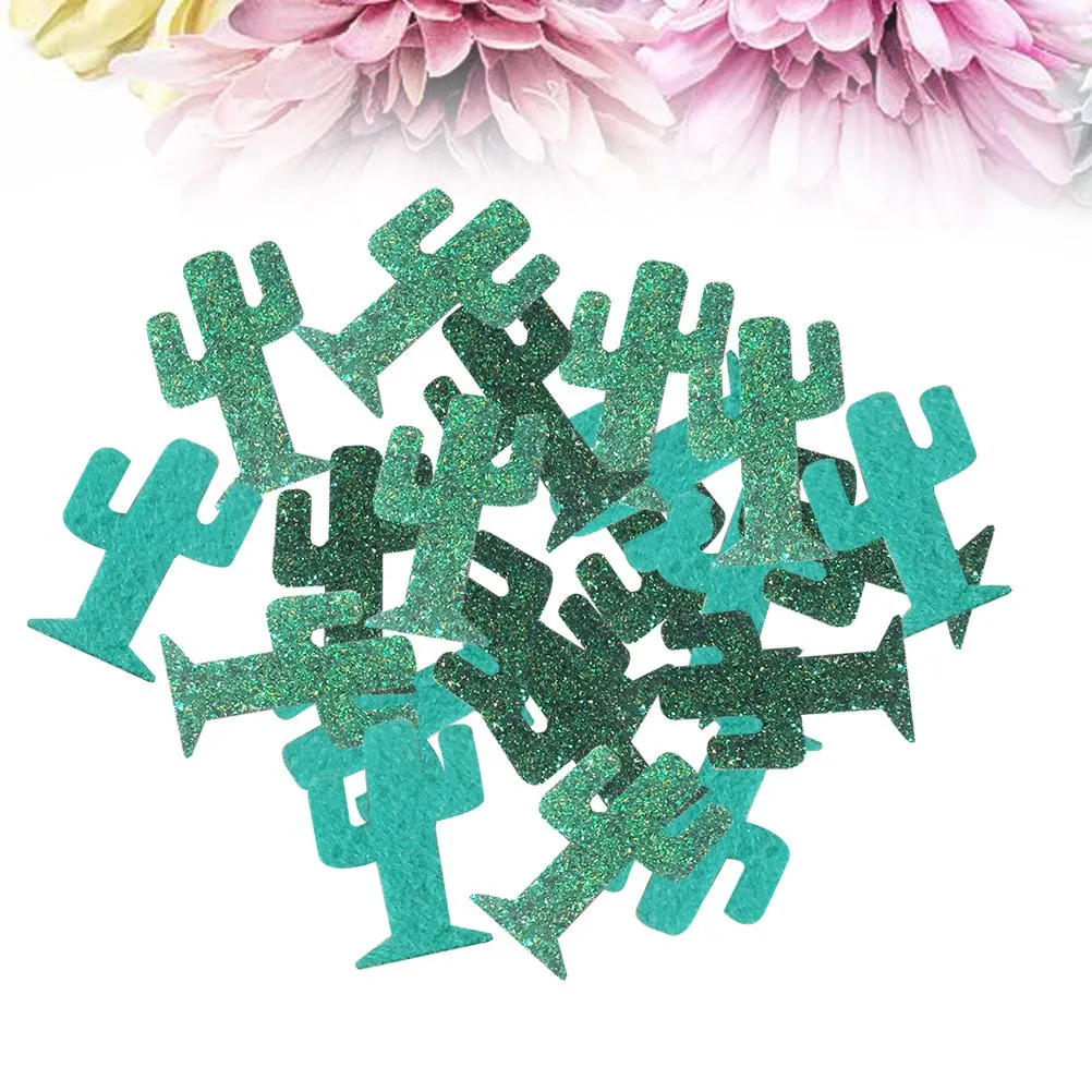 

Creative Cactus Glitter Confetti Hawaiian Party Supplies Tropical Table Decoration Bright Colorful Banquet Celebration Luau BBQ