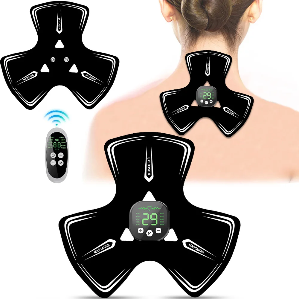 

Portable EMS Neck Massager, Low-Frequency Pulse Therapy, Shoulder & Neck Relaxation Device