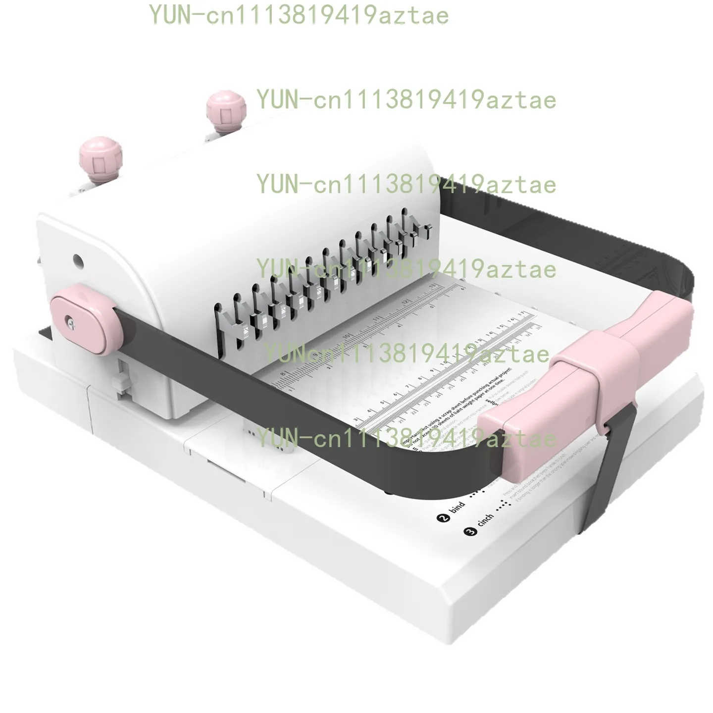 MW12 Iron Ring Binding Machine Double Coil Full Knife 12-Hole Round Hole Punch Loose-Leaf Book Binding Machine