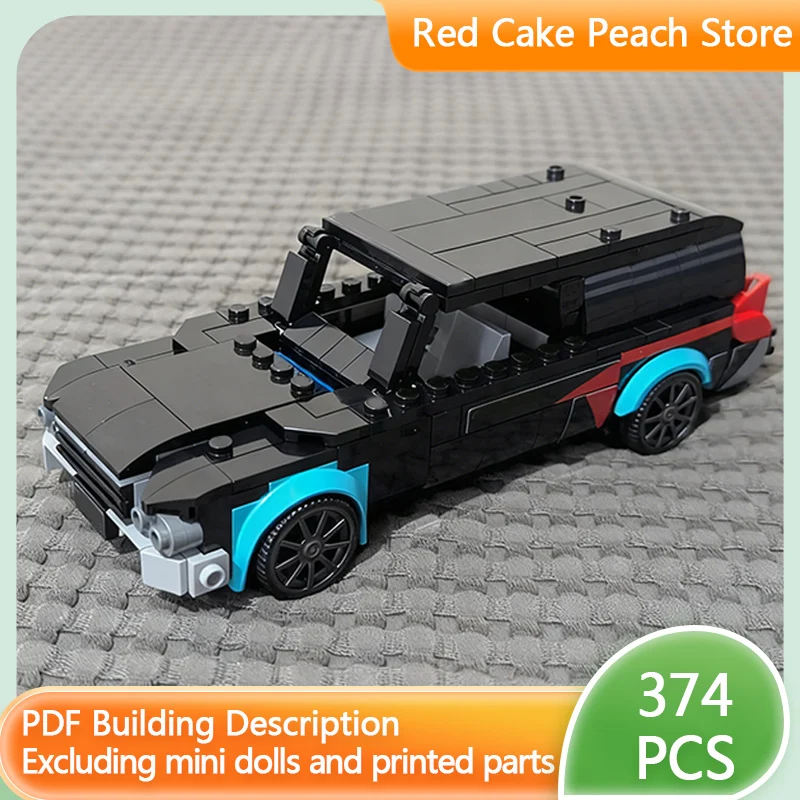

Speed Racing Car Model MOC Building Bricks Hearse Transport Car Modular Technology Children Holiday Gifts Assemble Toys Suit