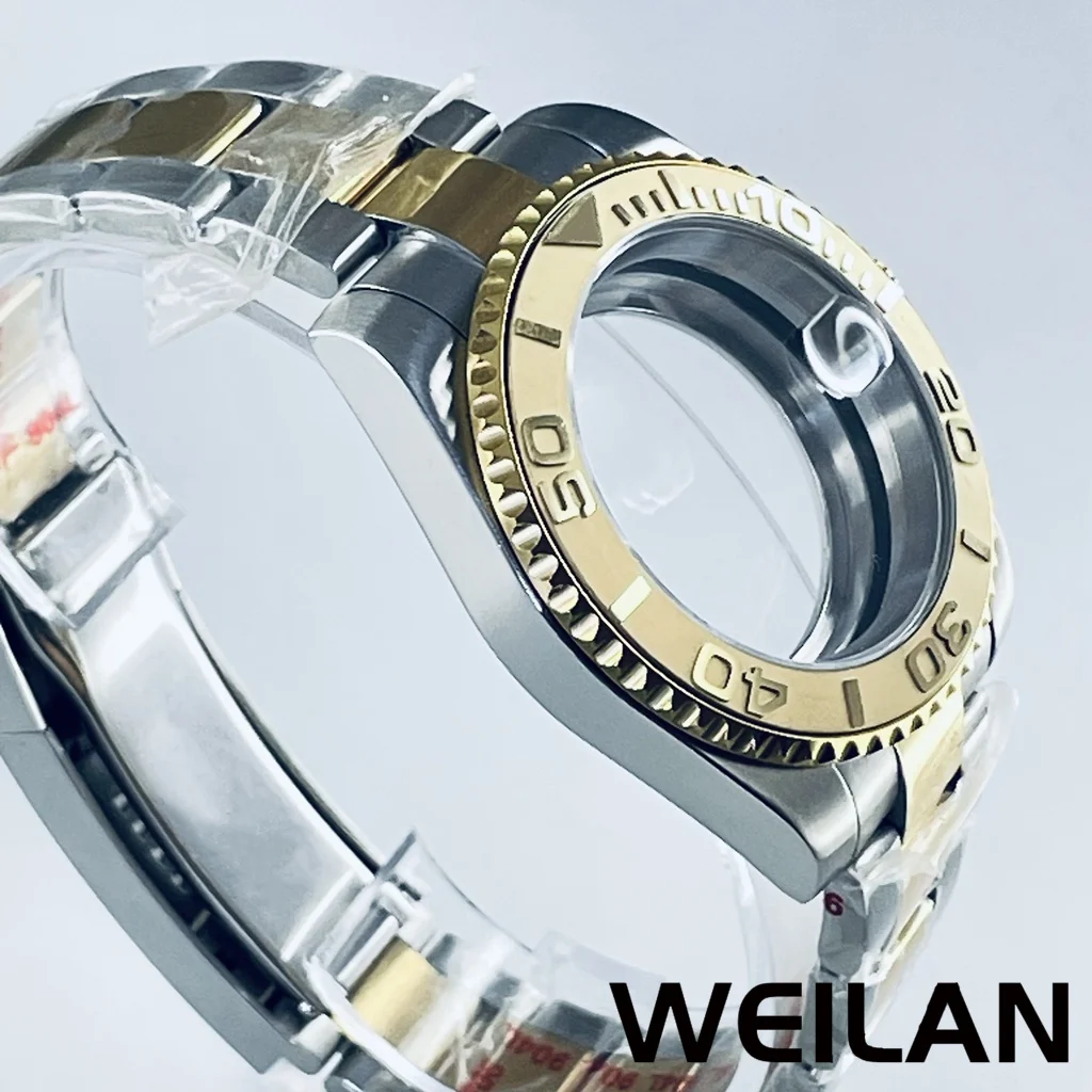 40MM NH34 NH35 NH36 NH38 NH39 NH70 ETA2824 PT5000 Movement SilverGold Watch GMT SUB Case Ceramic Bezel Sapphire image 2