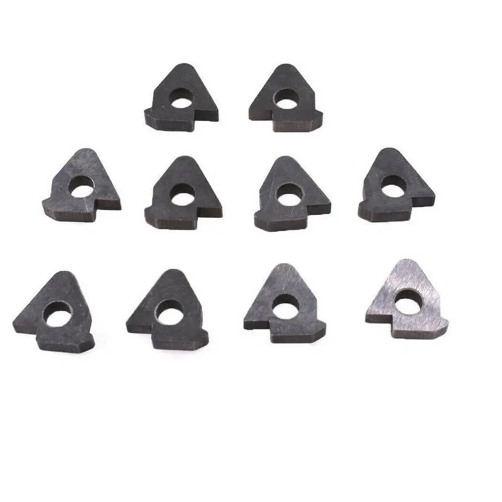 Tool Pad CNC Turning Tool Holder Threaded Lightnes Silver Tool Tungsten Steel 10pcs Accessories High Strength Replacement