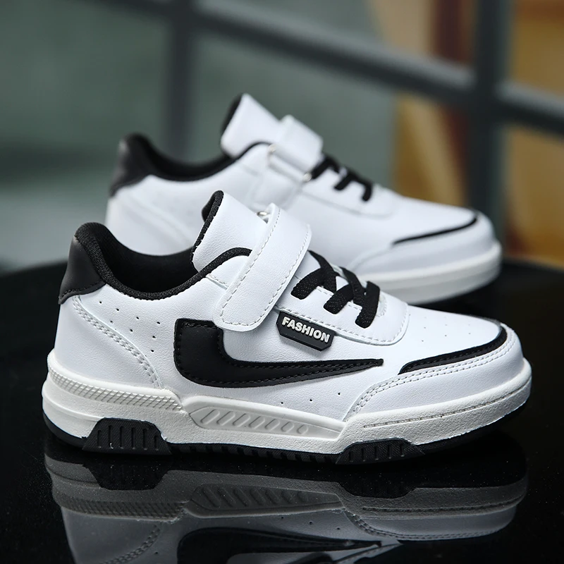 Scarpe per bambini di lusso Sneaker per ragazzi da 4 a 8 anni Design per bambini Skate Sneaker casual Moda Nuove scarpe sportive per ragazzo autunnali in pelle PU