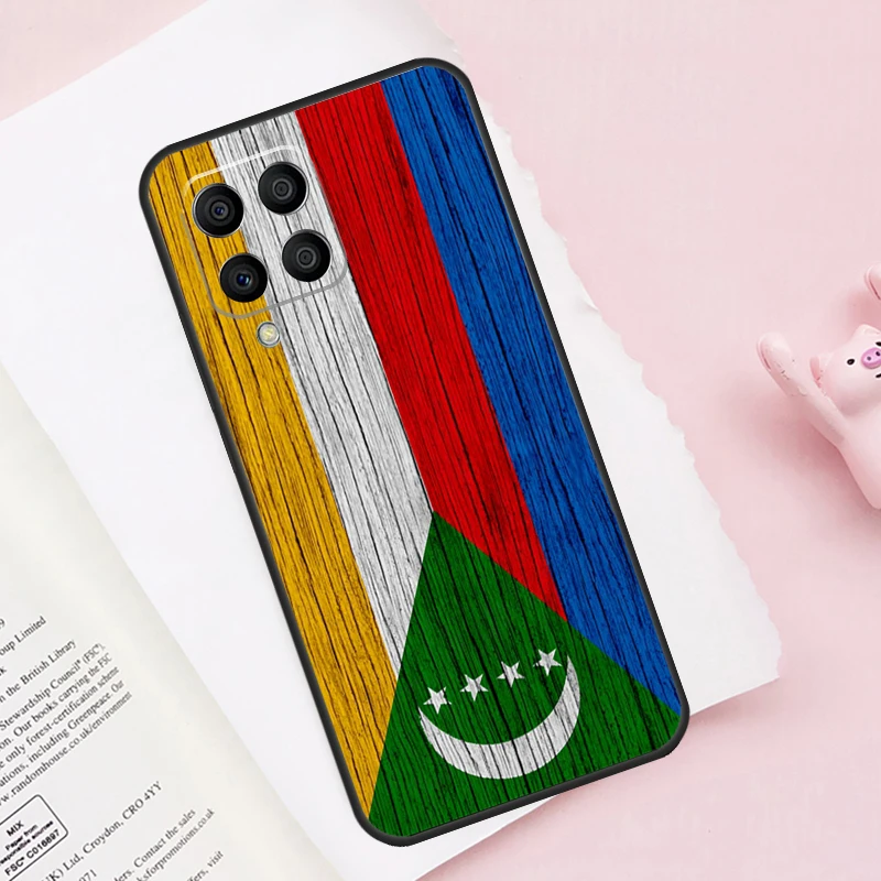 Comoros Flag For Samsung Galaxy M23 M33 M53 M13 M11 M51 M14 M34 M54 M20 M30s M12 M52 M15 M55 M32 Case