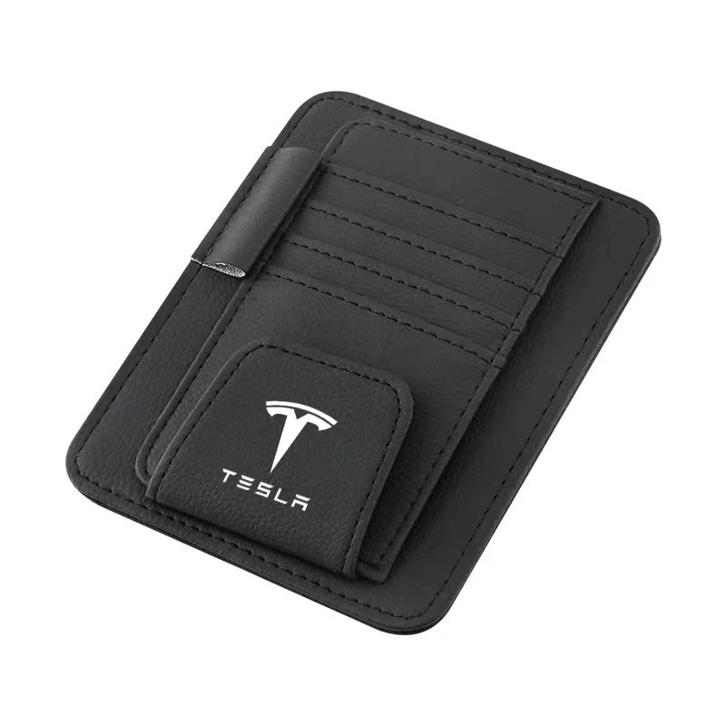 سيارة الشمس قناع المنظم حقيبة التخزين بطاقة النظارات الشمسية كليب ل تسلا Cybertruck رودستر لفائف SpaceX هايلاند نموذج 3 S X نموذج Y #6