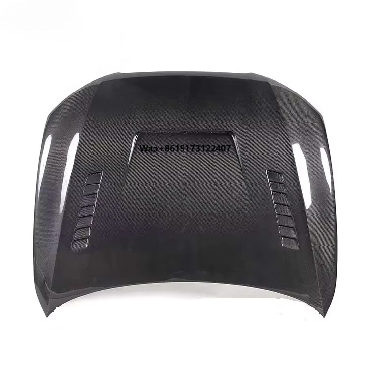 

High Glossy Rs5 Real Carbon Fiber Car Front Bumper Engine Hoods Cover For +++ 2012 2013 2014 2015