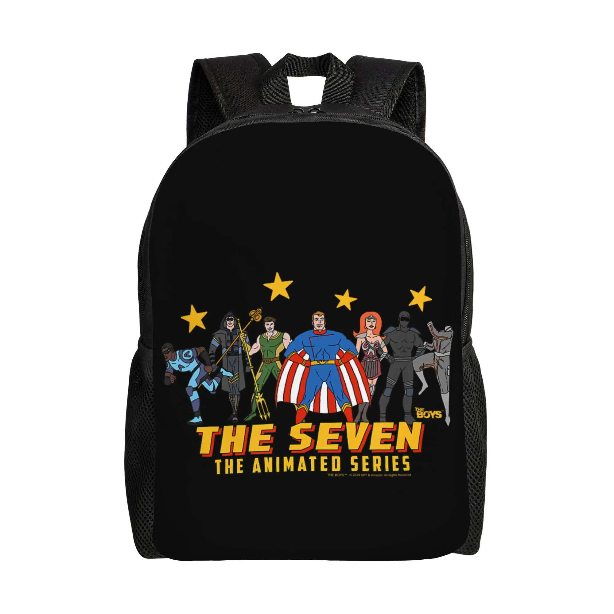 Back to school season Adjustable Strap The Boys Cartoon Illustration  Laptop Bag The Boys Men Women Adult Handbag Backpack
