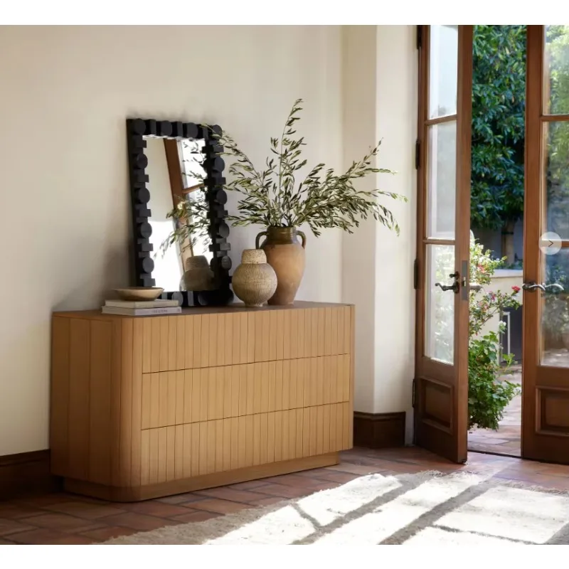

Modern American cabinets, bedroom furniture wooden 6-drawer storage dresser cabinets