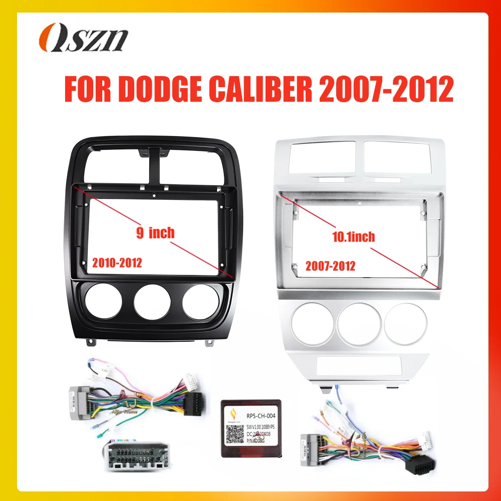 

9/10.1 Inch Car Radio Frame Fascia For DODGE CALIBER 2007-2010 Bezel Panel Fit Installation Frame Dashboard Mount Kit 2 Din