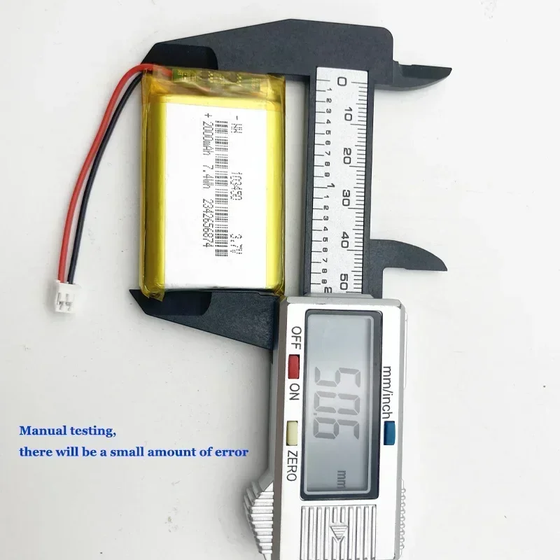 103450 3.7V 2000mAh akumulator litowo-polimerowy Lipo do MP4 DVD DVR LED MP5 GPS zestaw słuchawkowy Bluetooth głośnik masażer