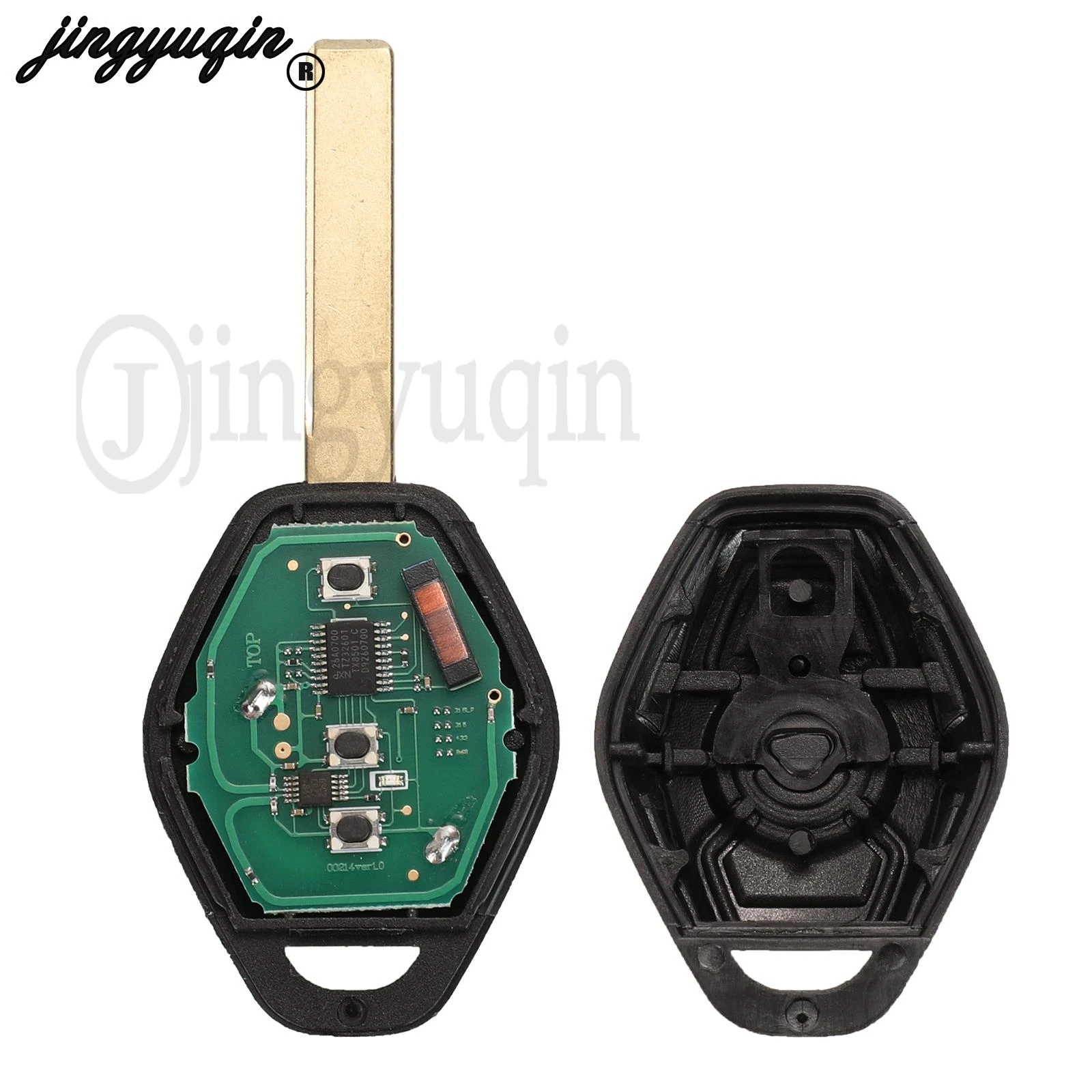 jingyuqin 315LP/315/433/868Mhz With ID46-7953 Chip 3 Buttons For BMW CAS2 System 3/5 7 Series Fob Remote Car Key HU58 HU92 Blade