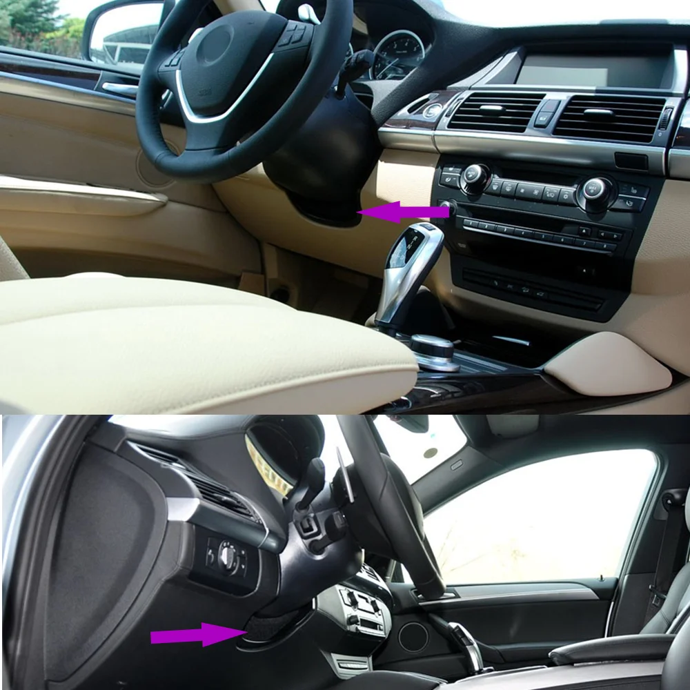 E70 E71 E72 LHD RHD Car Front Dashboard Steering Wheel Lower Cover Sponge Backplate Replacement For BMW X5 X6 2007-2014 view 6