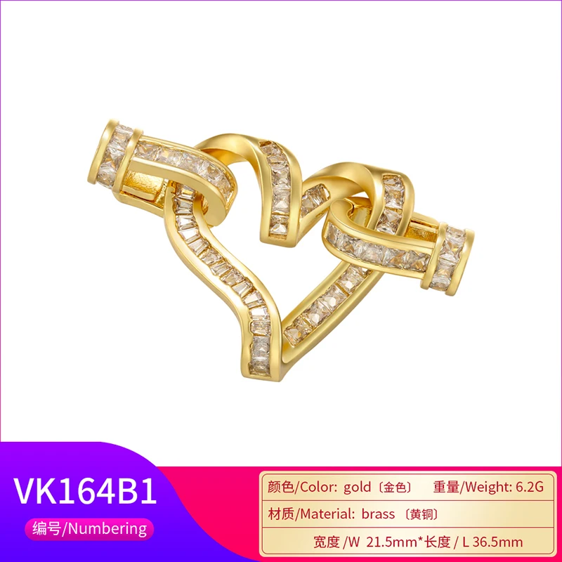 Verschiedene Haken für Schmuckherstellungszubehör, DIY-Haken, Zubehör, Zirkonia-Verbinder für Armbänder: VK163 – Detail 20