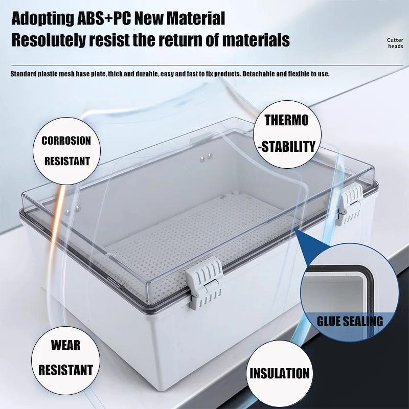กล่องพลาสติก ABS กันน้ำระดับ I - Outdoor Power Box Cover บทวิจารณ์และราคา
