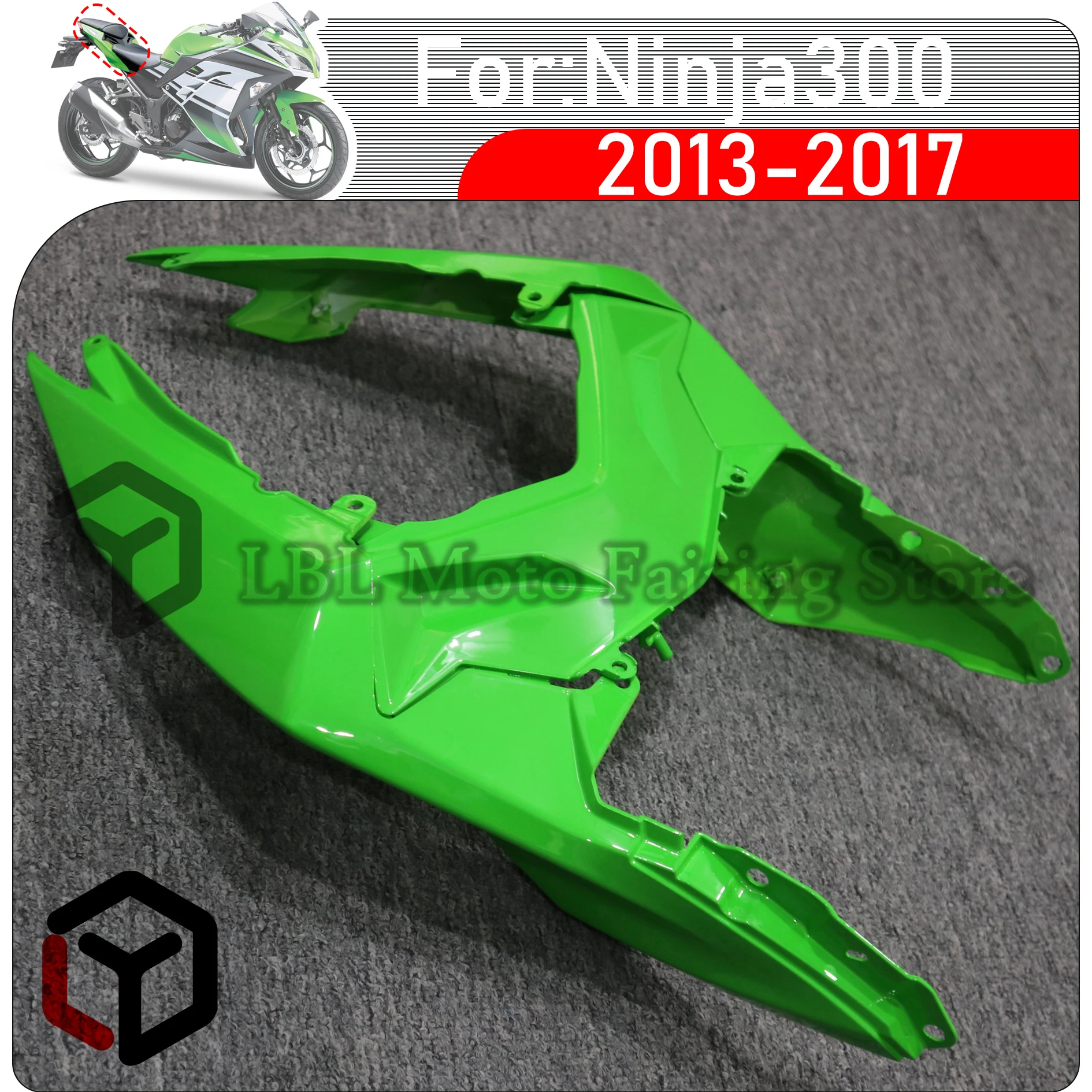 For Kawasaki Ninja300 ninja 300 EX300 2013 2014 2015 2016 2017 Tail fairing Rear Left and Right Side Fairing Panel Cowl