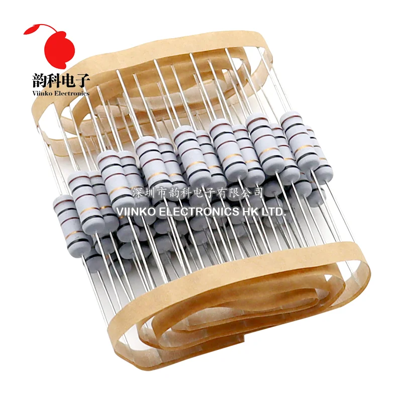 10pcs 3W 5% Wire Wound Resistor Fuse Winding Resistance 0.1R 0.1 0.15 0.22 0.33 0.47 0.5 1 2.2 4.7 6.8 10 22 33 47 51 68 100 ohm