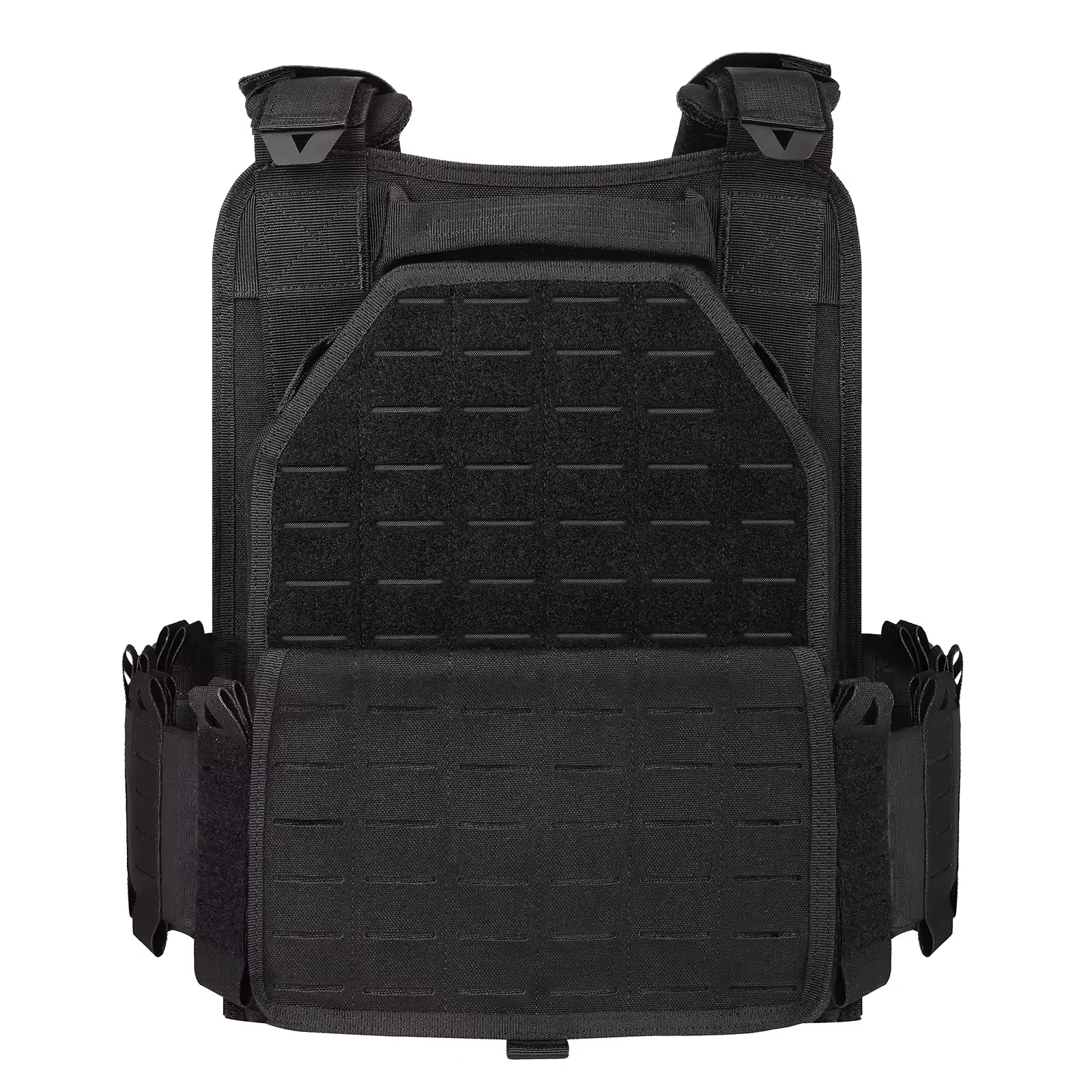 YAKEDA Portaplacas táctico ligero liberación rápida MOLLE negro - imagen 4