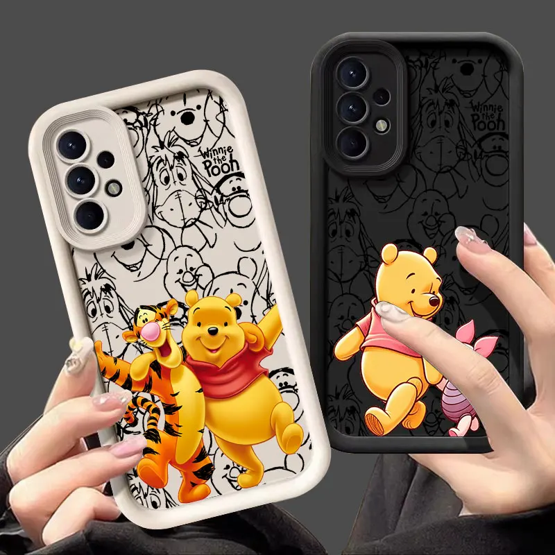 Soft Case For Samsung Galaxy A55 5G A54 A35 A53 A52 A34 A12 A13 A14 A15 A16 A21S A25 A32 A33 Winnies The Pooh Tigger Phone Cover