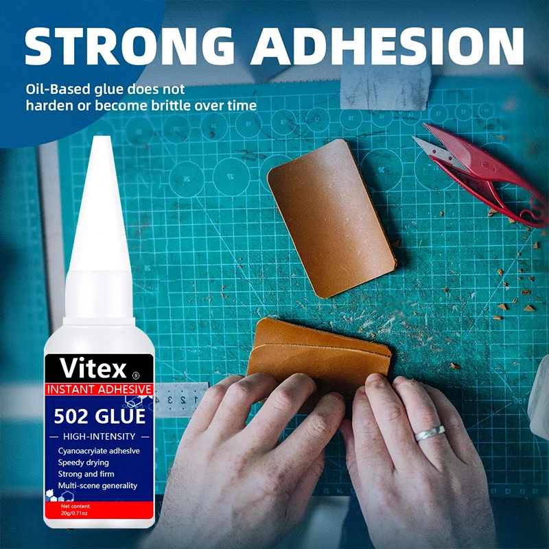 Vitex 1-5 шт. 502 20 мл сильный клей цианоакрилатный клей быстросохнущий резиновый керамический металлический прочный жидкий клей