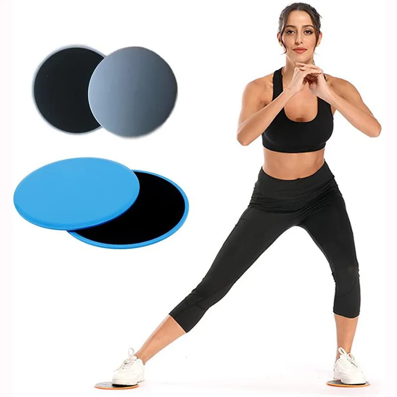 

2Pcs Yoga Sliding Discs Solid Color Fitness Foot Sliding Pads Workout Equipment For Abdominal Core Training Sports Equipment