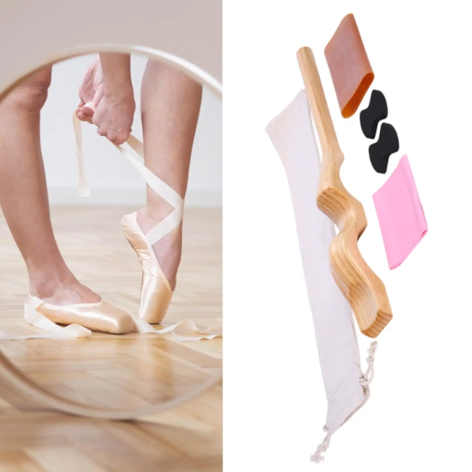 Ballet Dance Foot Stretcher Arch Enhancer Portable Ballet Instep Shaper with Elastic Band for Fitness Gymnastics Latin Yoga