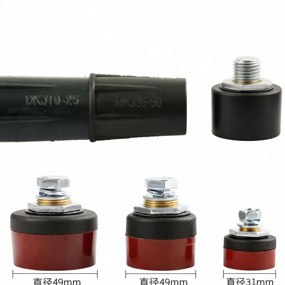 Portable European Style Quick Welding Connector 10 25 35 50 50 70 Plug Socket For Industrial Workshop Welding Jobs