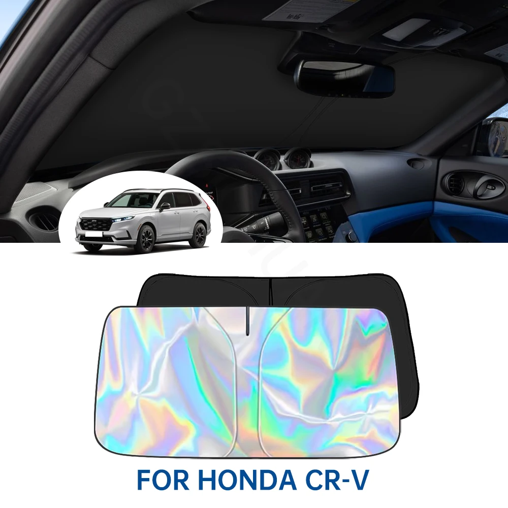 

Windshield Sunshade Car Visor Front Window Sun Shade Cover For Honda CR-V 2023 2024 CRV Laser UV Protection Parasol Accessories