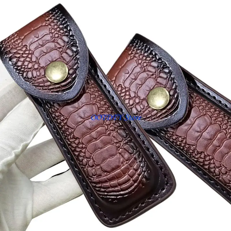 367A Leathers Knife Pouches Handmade Folding Knife Belt Loop Case Holder Bag view 2