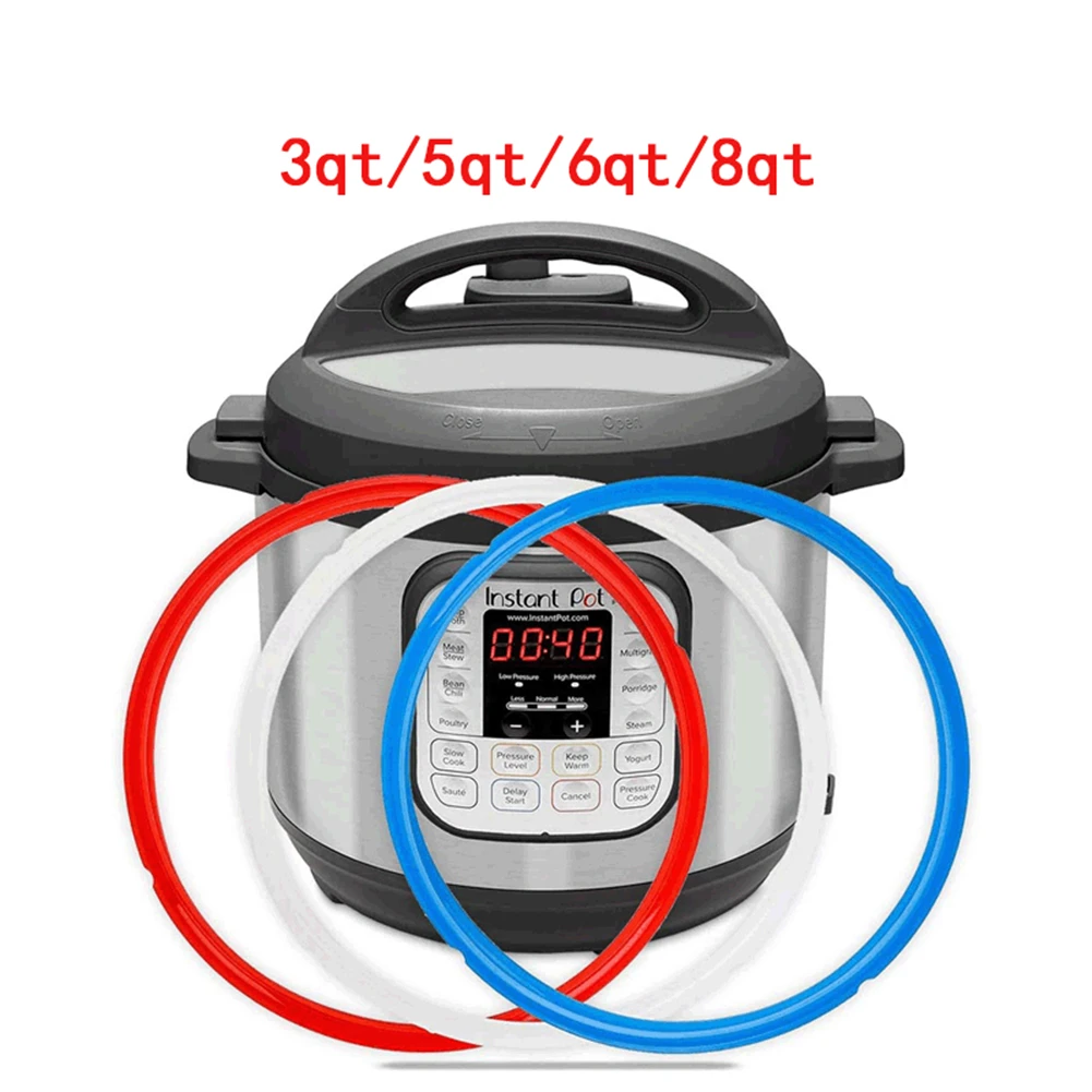 Afbeelding 3: 3-pack siliconen afdichtingsringen voor Instant Pot 3 Qt (3 Qt)
