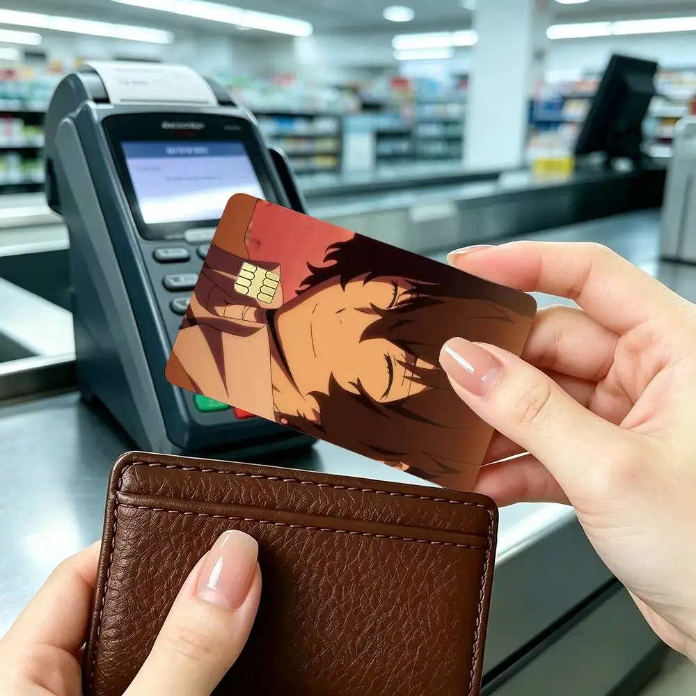 Anime B-Bungo S-Stray Dogs Credit Card HD Stickers Game Card Decal Small Chip Waterproof Sticker Gift