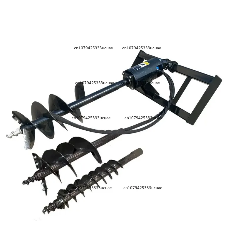 Hydraulic Skid Steer Attachment Loader Auger Drive and Bit Post Hole Digger