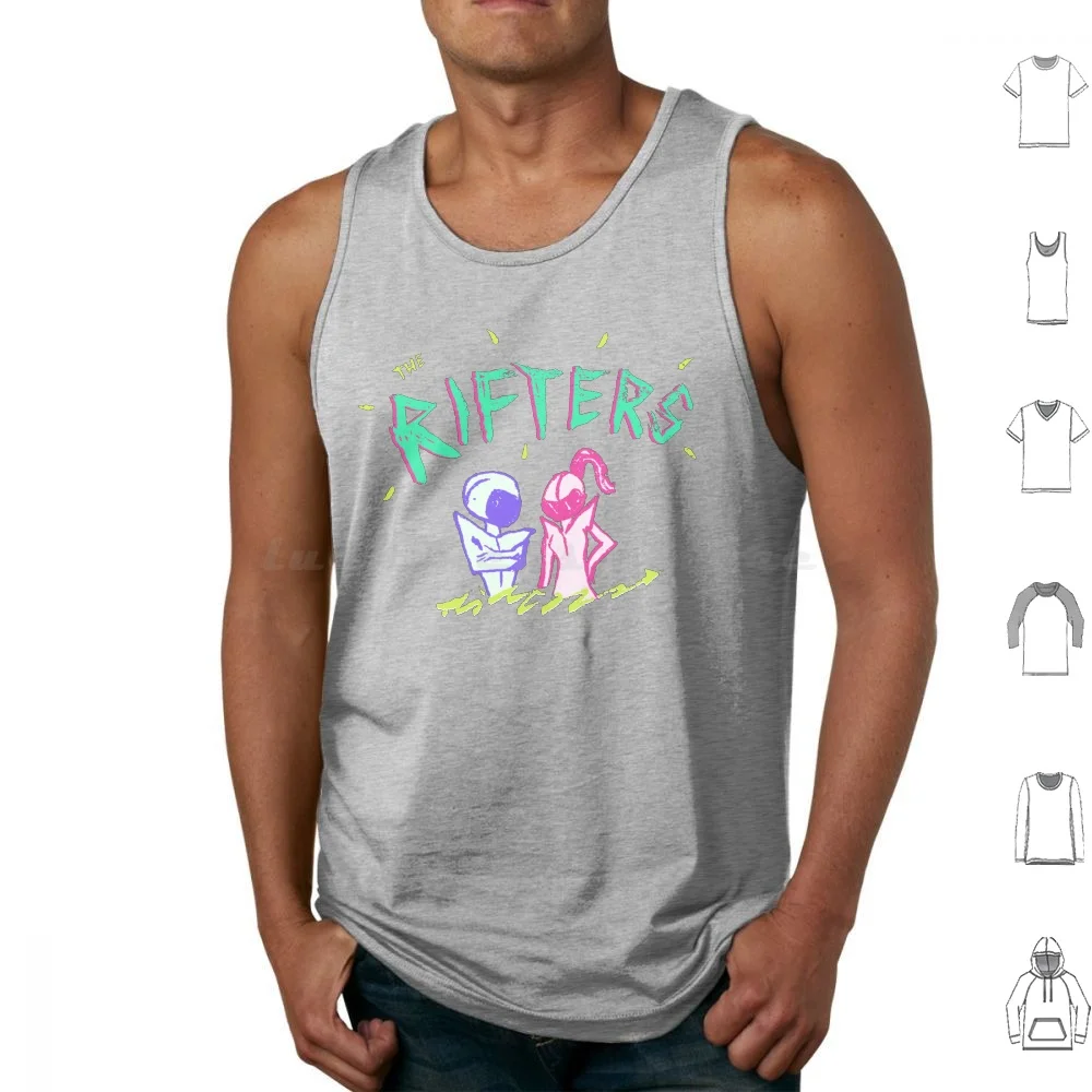 The Rifters Tank Tops Print Cotton Rifters Space Drifters Obscure Band Futuristic Retro Astronaut Shoegaze Cosmos