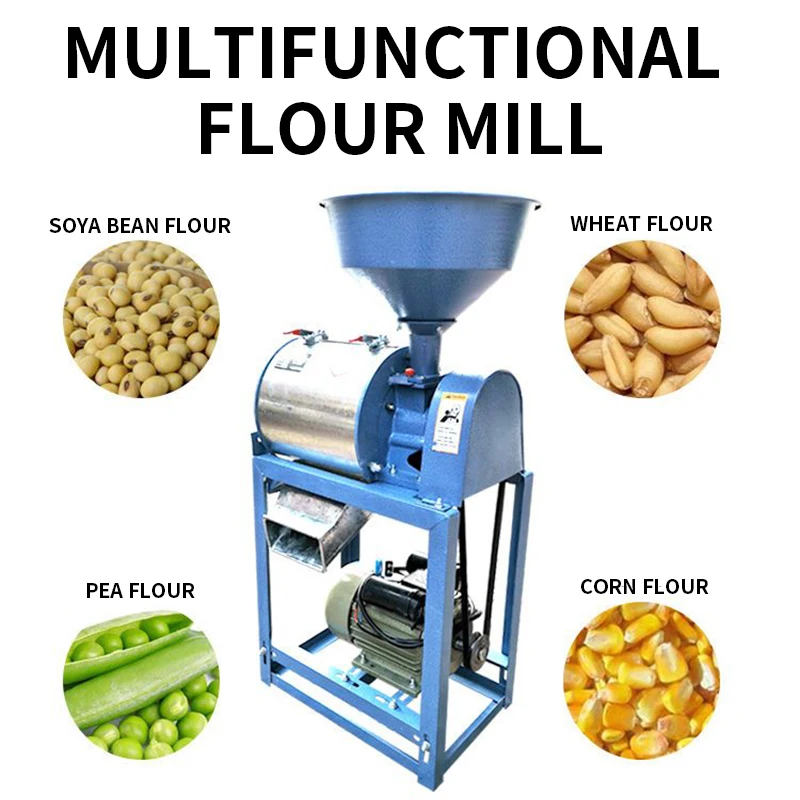 Multifunctional Mill 70KG/H Wheat and Corn Grinder Pea Wheat Bran Separator Grinder Grain Processing