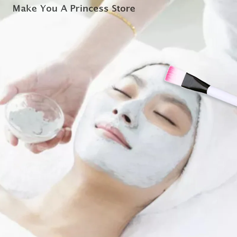 10 Uds. Pincel para máscara Facial, pinceles de maquillaje, ojos, cara, cuidado de la piel, aplicador de máscaras, cosméticos, herramientas de cepillo para máscara, mango rosa