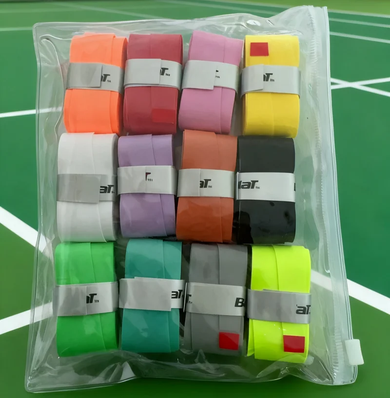 

12PCS Sticky Tennis Overgrip Sweat Band Absorption PU Non-slip Tennis Padle Racket Grip Hand Glue Tennis Badminton Racket Grip