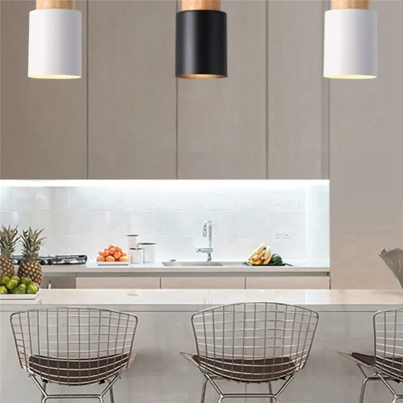 Lively- Small Chandelier Cylindrical Chandelier Macaron Chandelier Shade Nordic Ceiling Lamp,Black(Without Bulb)