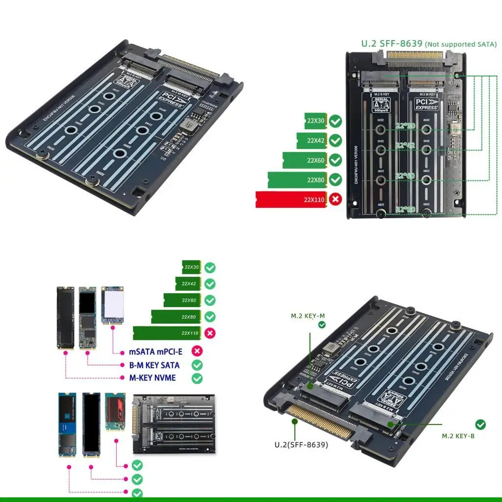 u55c-m2-ssd-u2-アダプター-2-in-1-m2-nvme-ssd-pcie-u2-sff-8639-ライザー