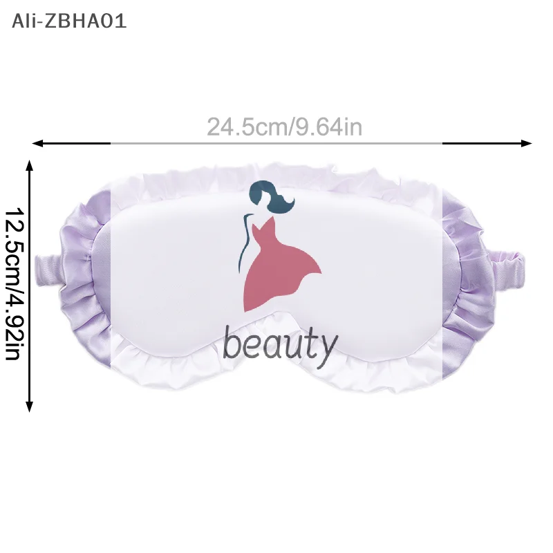 Soft Sleeping Shading Eye Covers Multicolor Eye Patches For Woman Man Silk Ruffle Sleep Eye Mask Eye Protection Travel