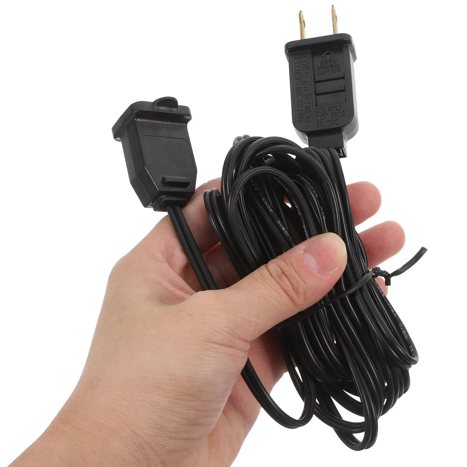120 Inch Extension Cord Waterproof Extension Cable Male Female Connectors Outdoor Indoor Christmas String Lights