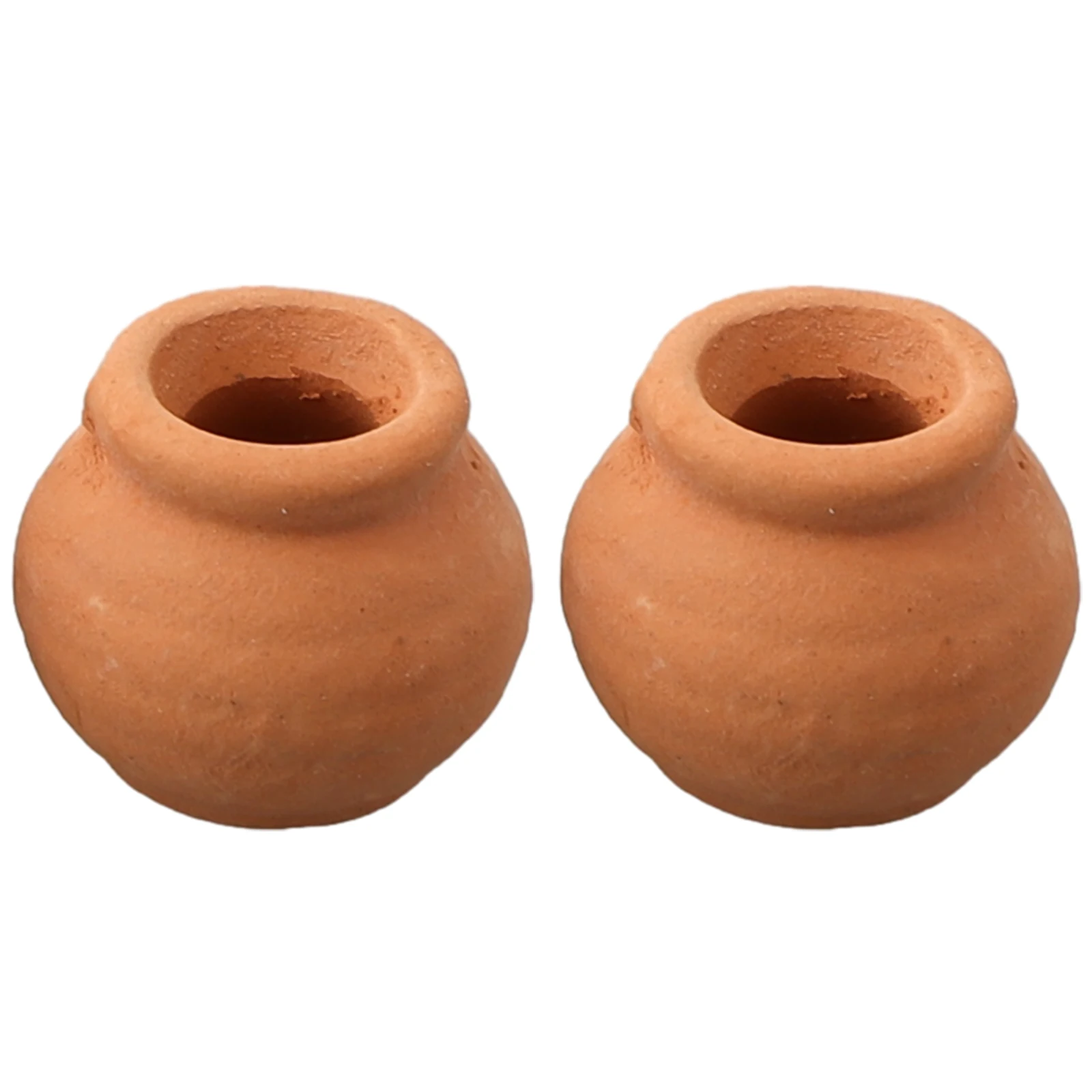 Mini Ceramic Flower Pots 2PCS for Wedding Decoration and Craft Projects Suitable for School Planting Activities